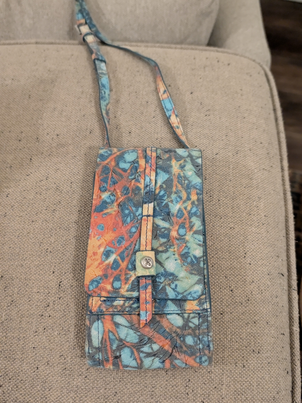 HOBO Multi-Color Abstract Crossbody Phone Pouch
